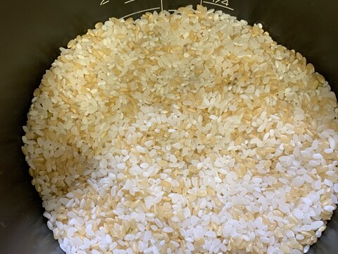 玄米モードがなくても！白米と玄米のブレンド健康ご飯